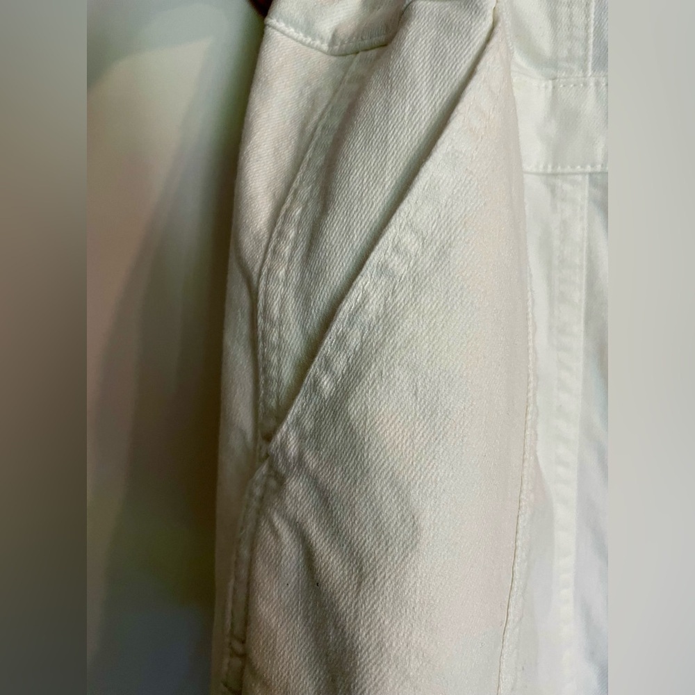 J. Crew White Denim Button Down Minimalist Casual Dress - Picture 4 of 10